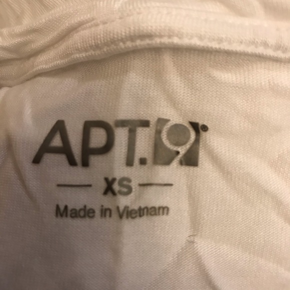 APT 9 White T-shirt size xs - Picture 5 of 8